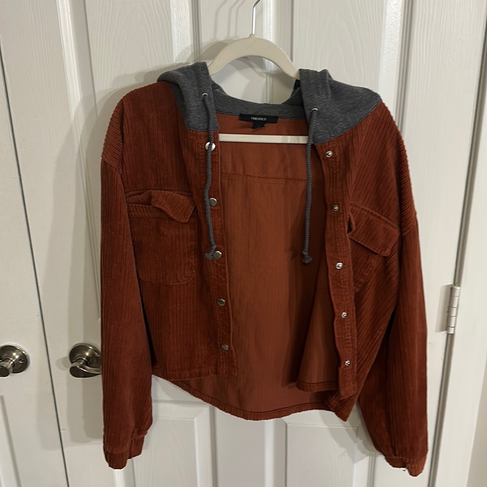 Forever 21 Burnt Orange Corduroy Jacket